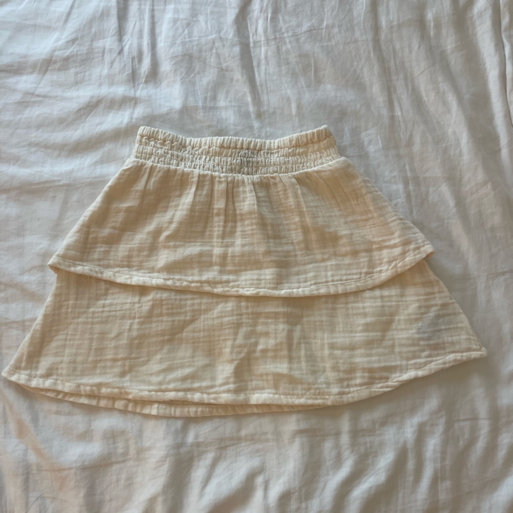 cream mini skirt from old navy